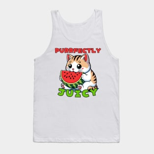 Watermelon cat Tank Top